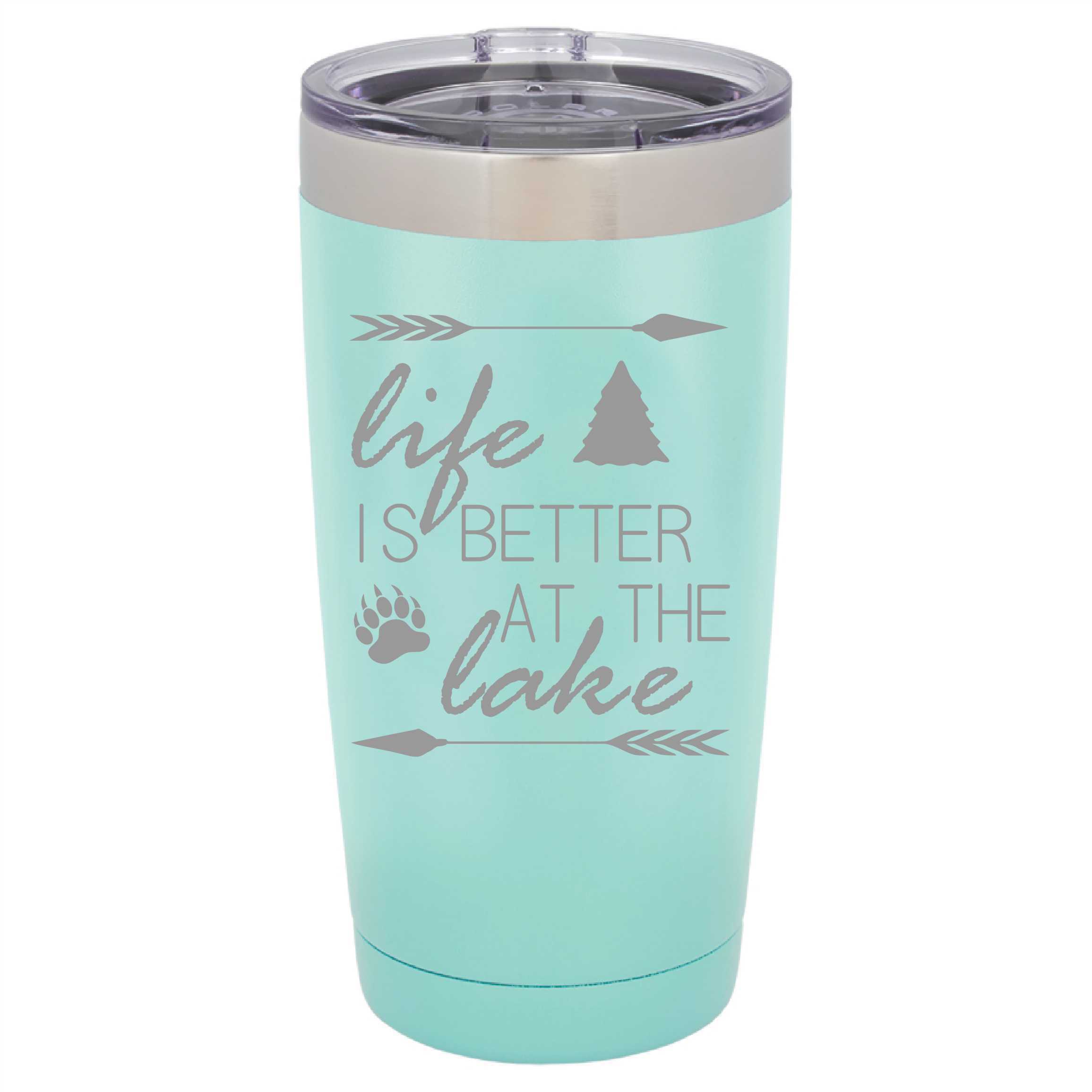 Lake Life is the Best Life Laser Engraved Tumbler 